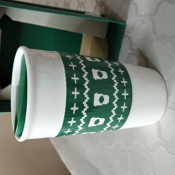 Starbucks 2016 Green 'ugly' Christmas Sweater Ceramic Travel Tumb… - Picture 2 of 8